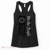 1776 We The People Betsy Ross Flag Patriotic Apparel Women's Tank Top thumb 0