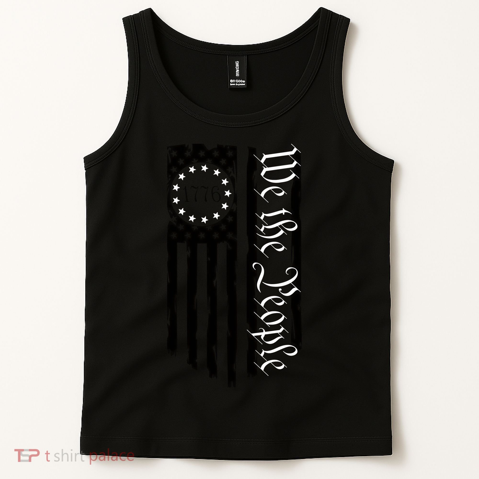 1776 We The People Betsy Ross Flag Patriotic Apparel Tank Top
