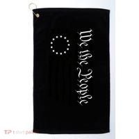 1776 We The People Betsy Ross Flag Patriotic Apparel Golf Towel thumb 0