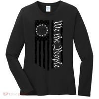 1776 We The People Betsy Ross Flag Patriotic Apparel Women's Long Sleeve Shirt thumb 0