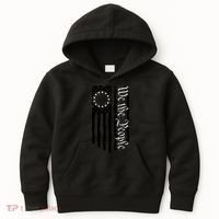 1776 We The People Betsy Ross Flag Patriotic Apparel Kids Hoodie thumb 0