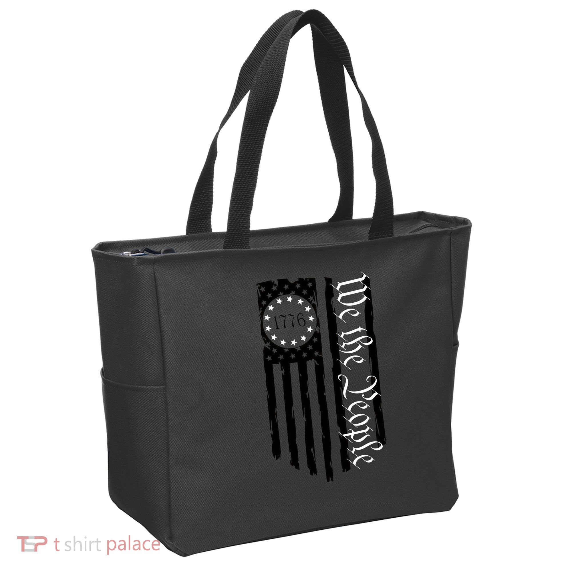 1776 We The People Betsy Ross Flag Patriotic Apparel Tote Bag