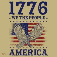 1776 We The People American Flag Eagle Patriotic Mousepad thumb 1