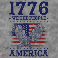 1776 We The People American Flag Eagle Patriotic Toddler Hoodie thumb 2