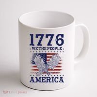 1776 We The People American Flag Eagle Patriotic Coffee Mug thumb 1