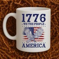 1776 We The People American Flag Eagle Patriotic Coffee Mug thumb 2