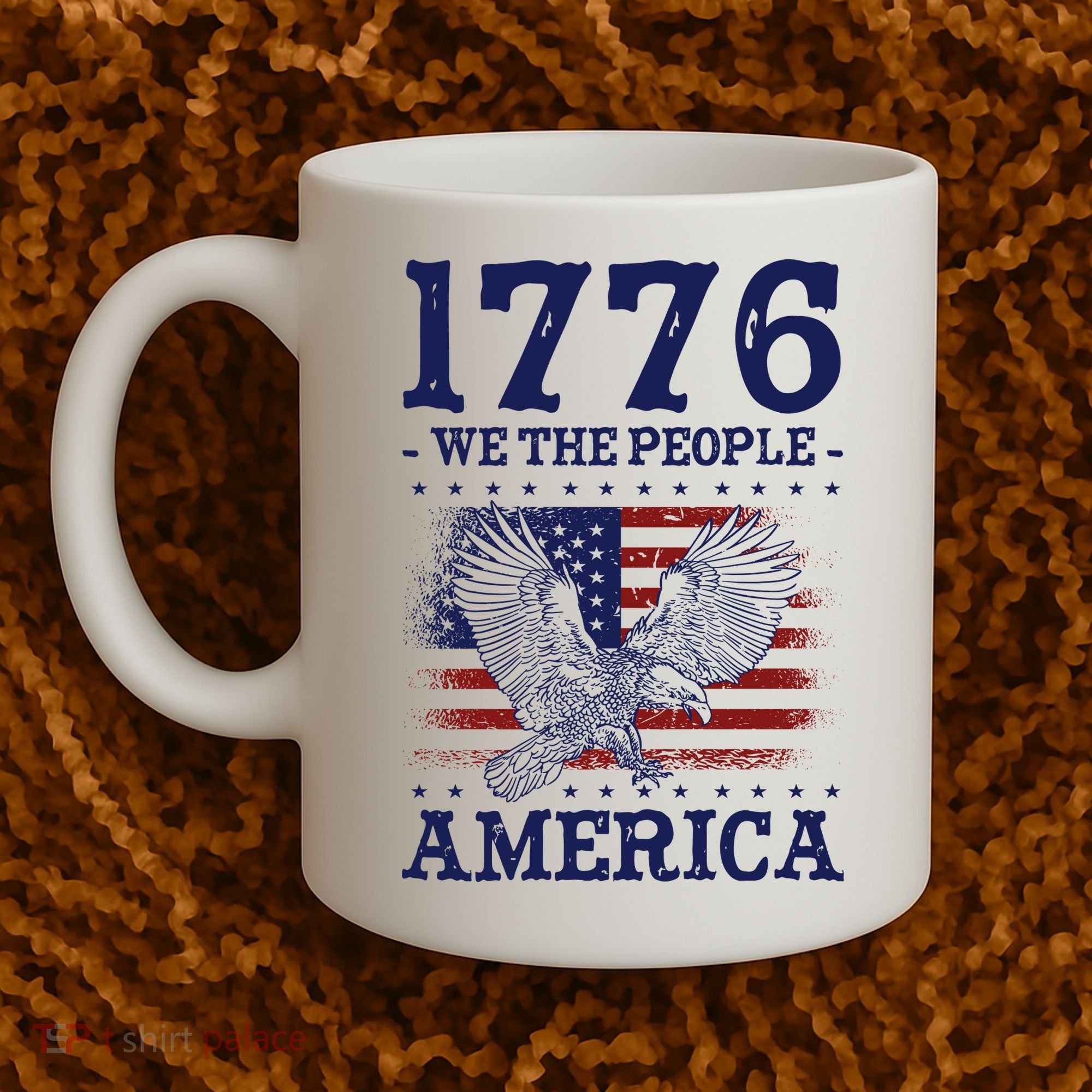 1776 We The People American Flag Eagle Patriotic Coffee Mug