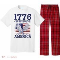 1776 We The People American Flag Eagle Patriotic Pajama Set thumb 0