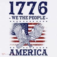 1776 We The People American Flag Eagle Patriotic Baby Bodysuit thumb 2