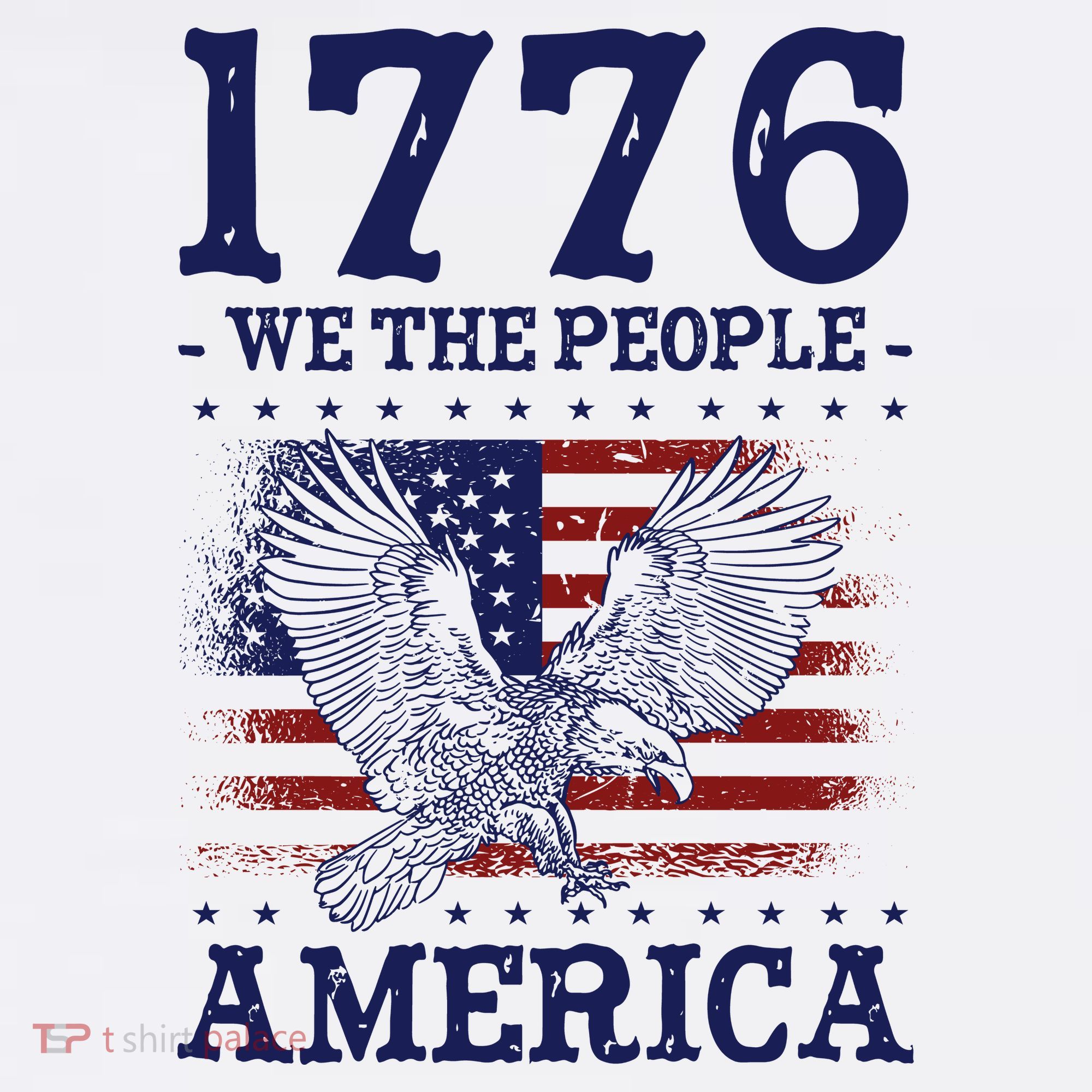 1776 We The People American Flag Eagle Patriotic Baby Bodysuit
