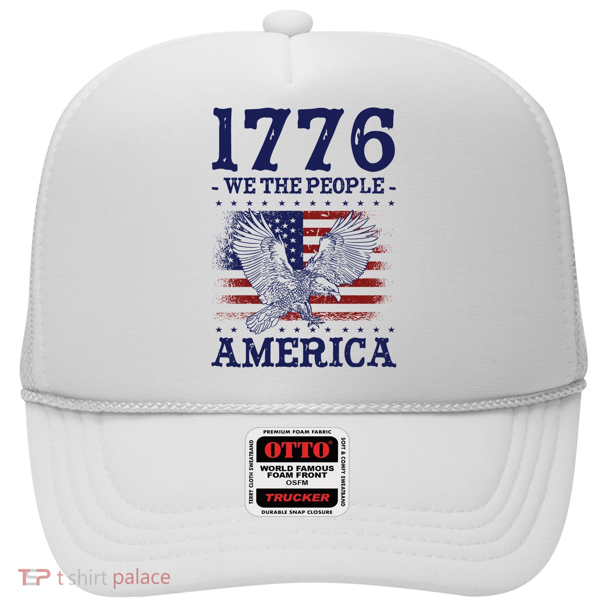 1776 We The People American Flag Eagle Patriotic Hat