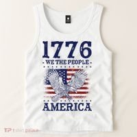 1776 We The People American Flag Eagle Patriotic Tank Top thumb 2