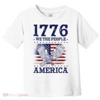 1776 We The People American Flag Eagle Patriotic Toddler T-Shirt thumb 0