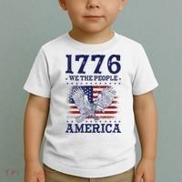 1776 We The People American Flag Eagle Patriotic Toddler T-Shirt thumb 2