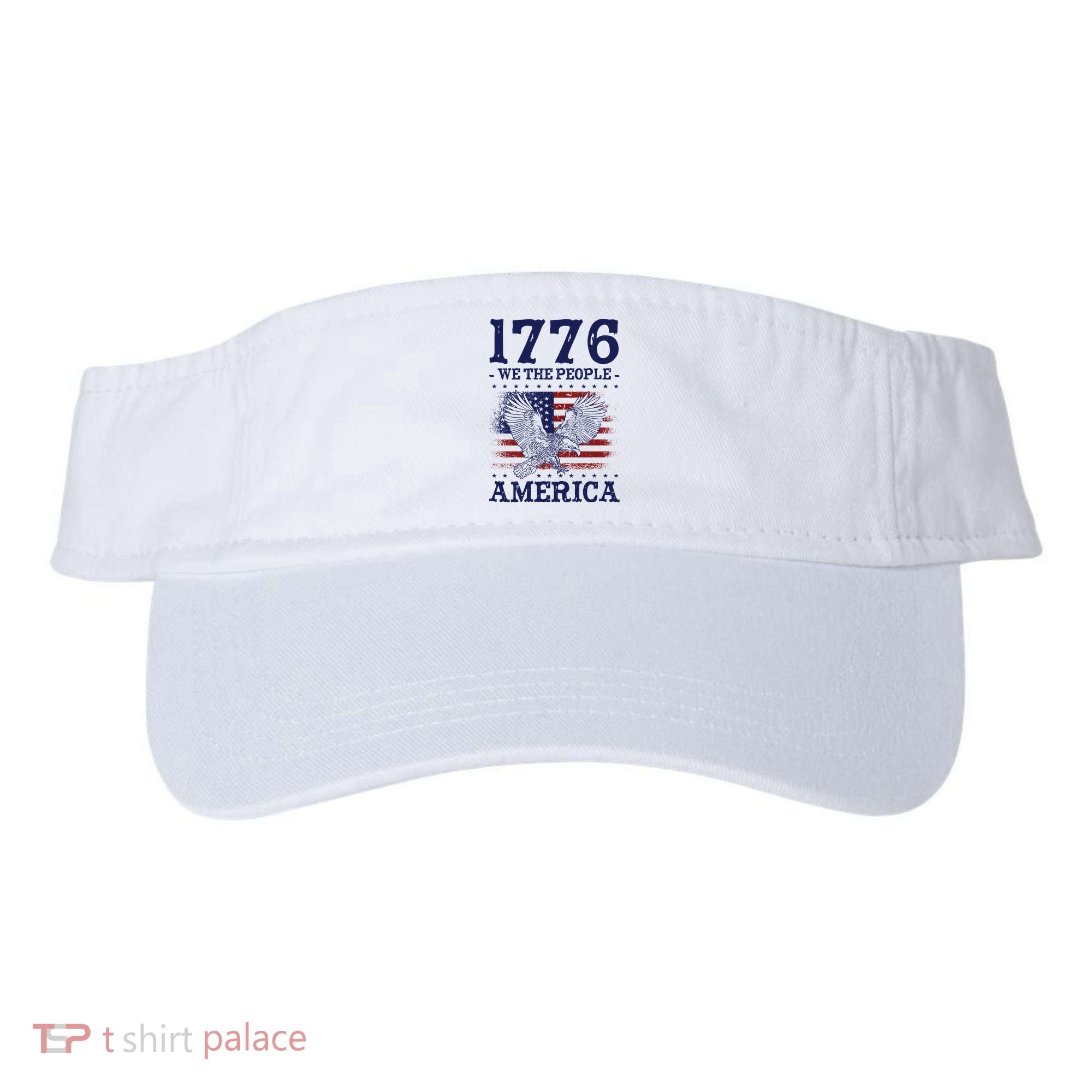 1776 We The People American Flag Eagle Patriotic Visor