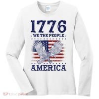1776 We The People American Flag Eagle Patriotic Women's Long Sleeve Shirt thumb 0