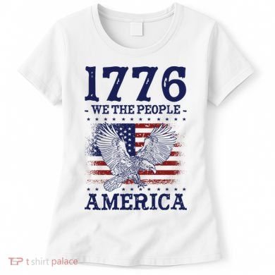 1776 We The People American Flag Eagle Patriotic Women's T-Shirt