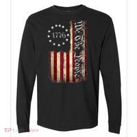 1776 We The People Patriotic American Constitution Comfort Colors Heavyweight Long Sleeve T-Shirt thumb 0