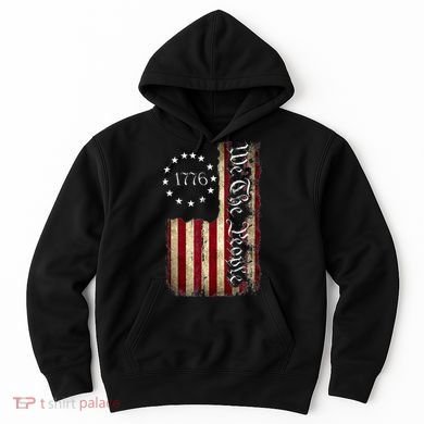 1776 We The People Patriotic American Constitution Hoodie