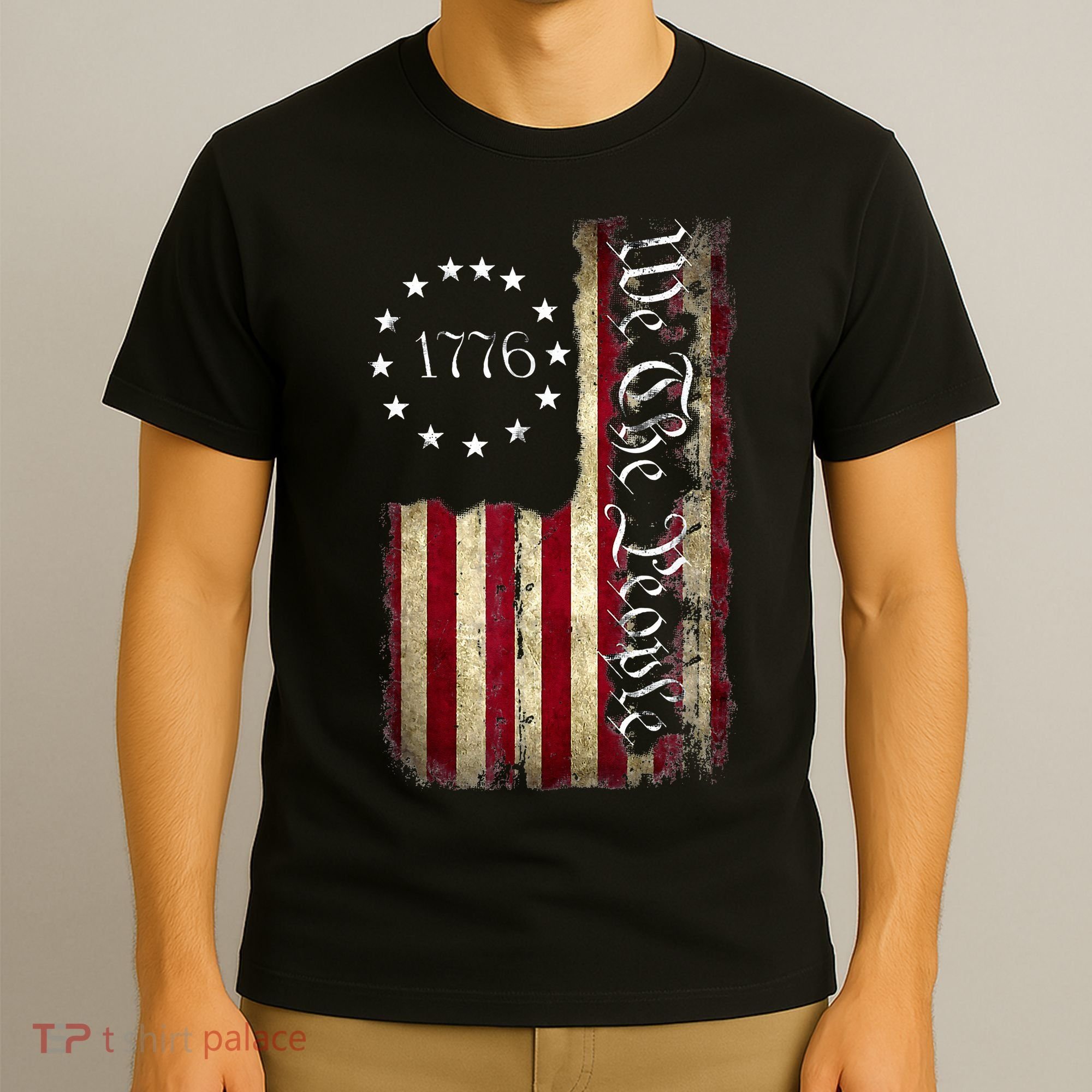 1776 We The People Patriotic American Constitution T-Shirt