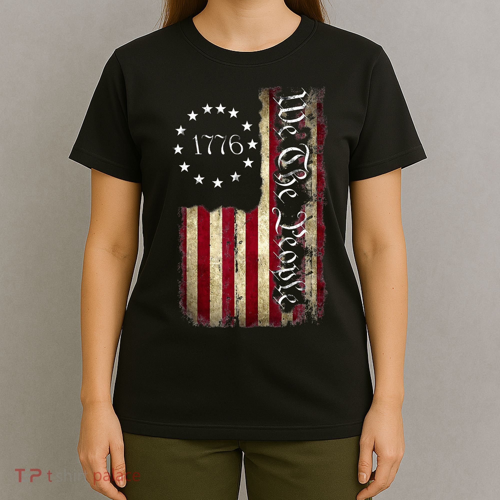 1776 We The People Patriotic American Constitution T-Shirt
