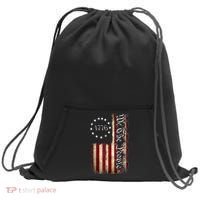 1776 We The People Patriotic American Constitution Sweatshirt Cinch Pack Bag thumb 0