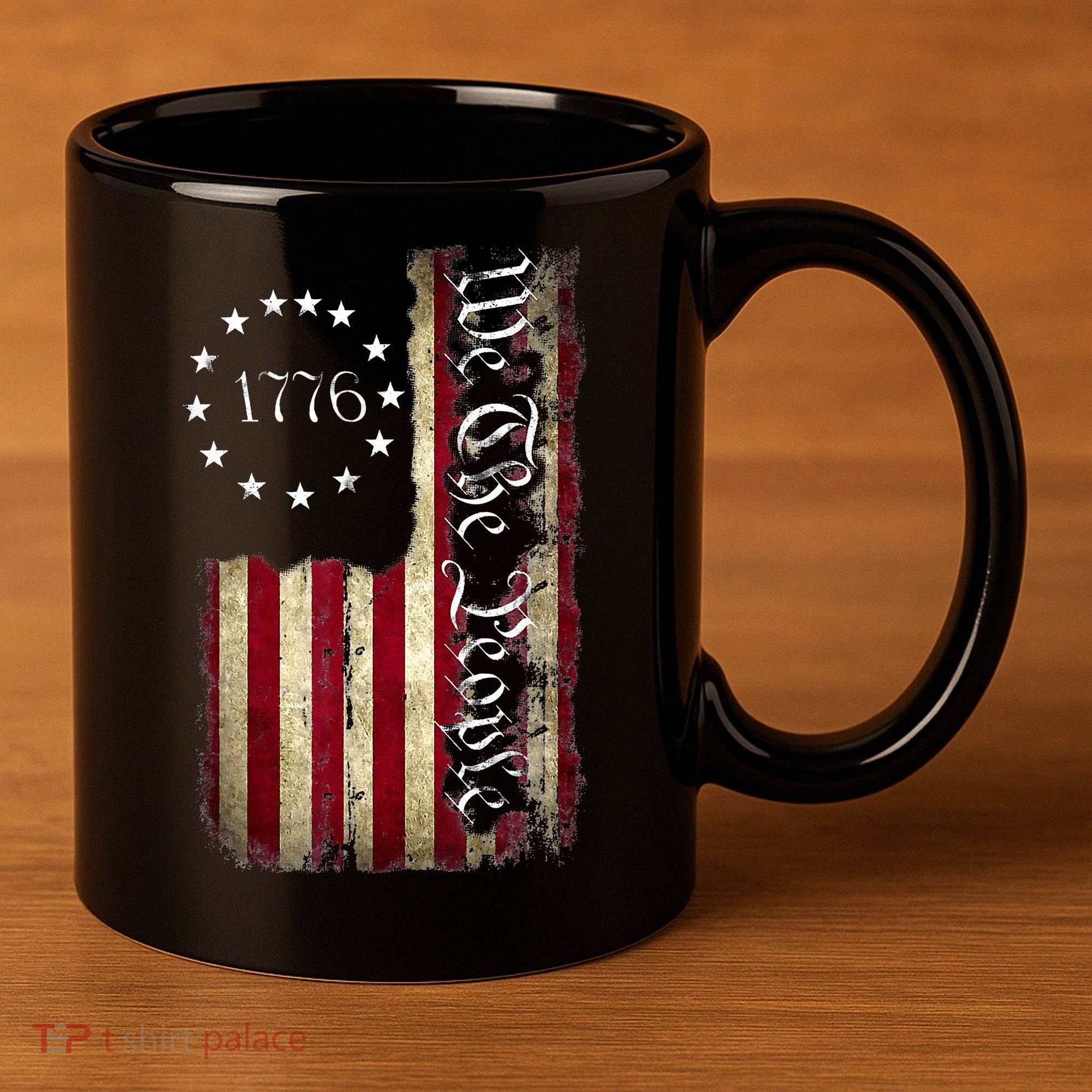 1776 We The People Patriotic American Constitution 11oz C Handle Ceramic Mug