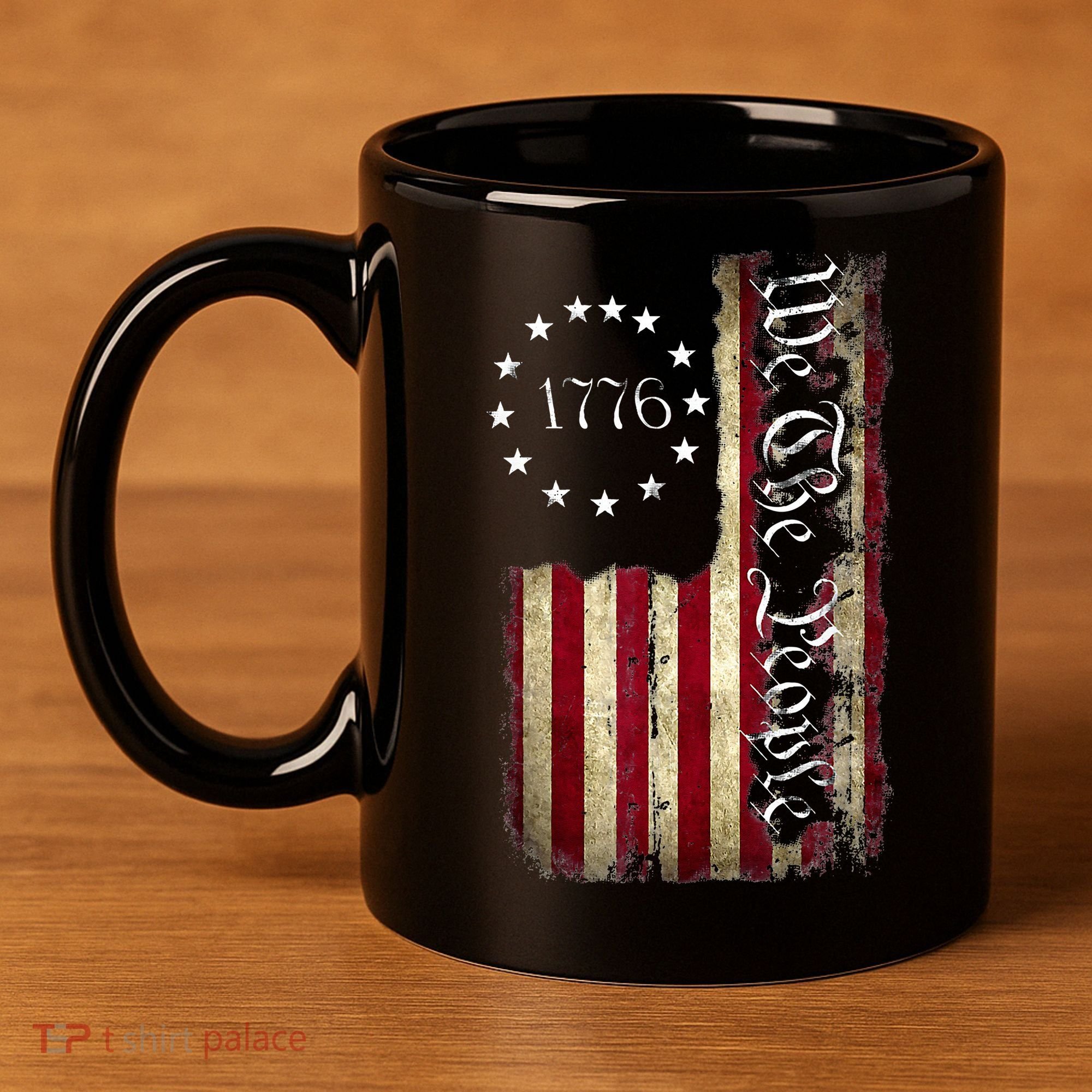 1776 We The People Patriotic American Constitution 11oz C Handle Ceramic Mug