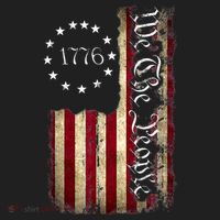 1776 We The People Patriotic American Constitution Beanie thumb 2
