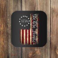 1776 We The People Patriotic American Constitution Coaster thumb 0