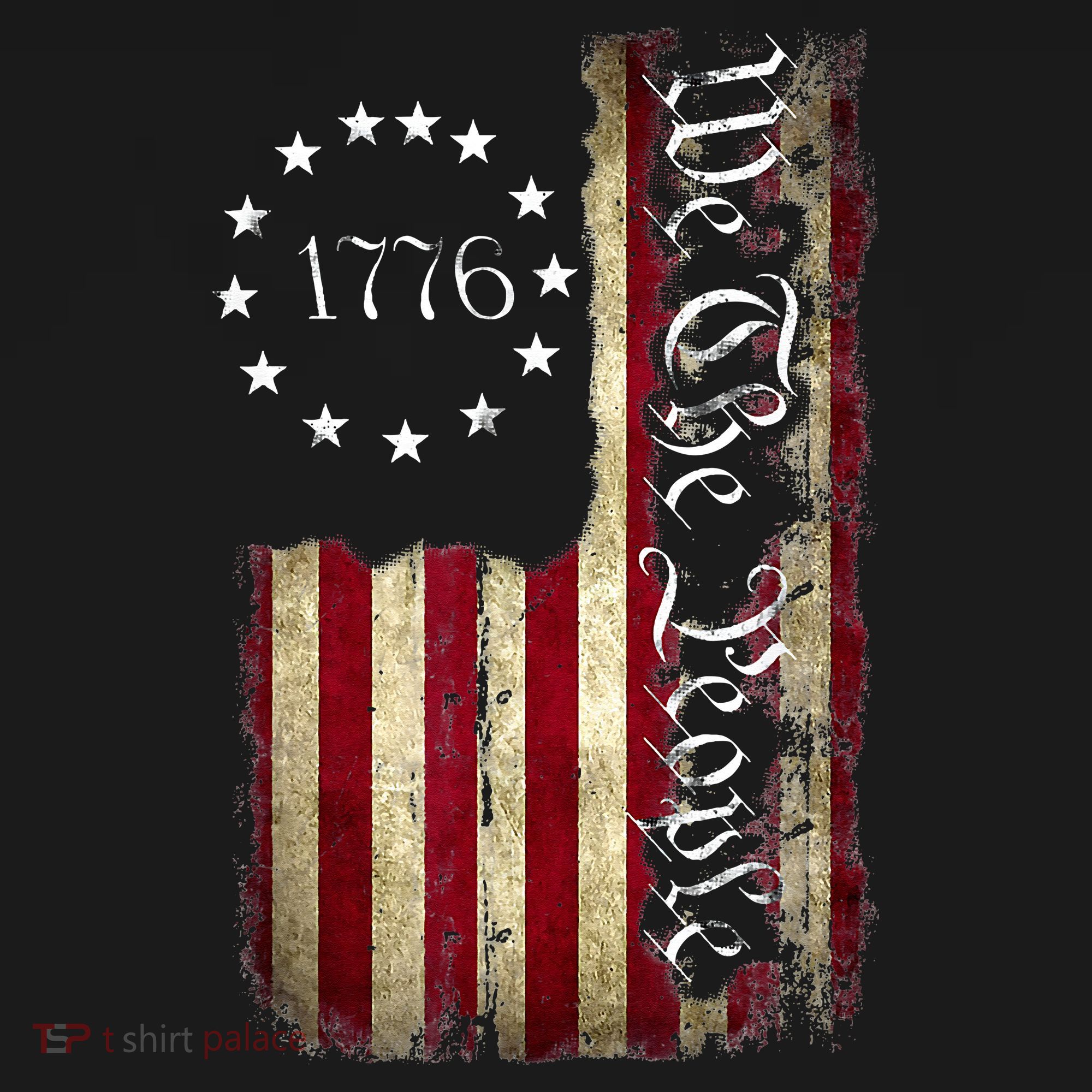 1776 We The People Patriotic American Constitution Coaster