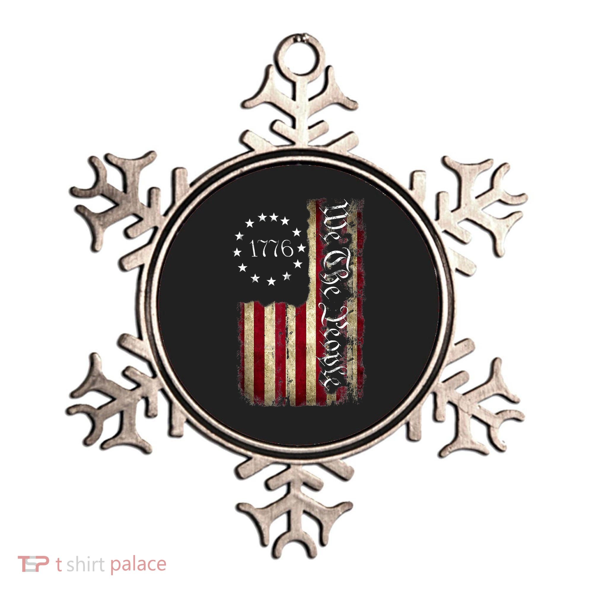 1776 We The People Patriotic American Constitution Ornament