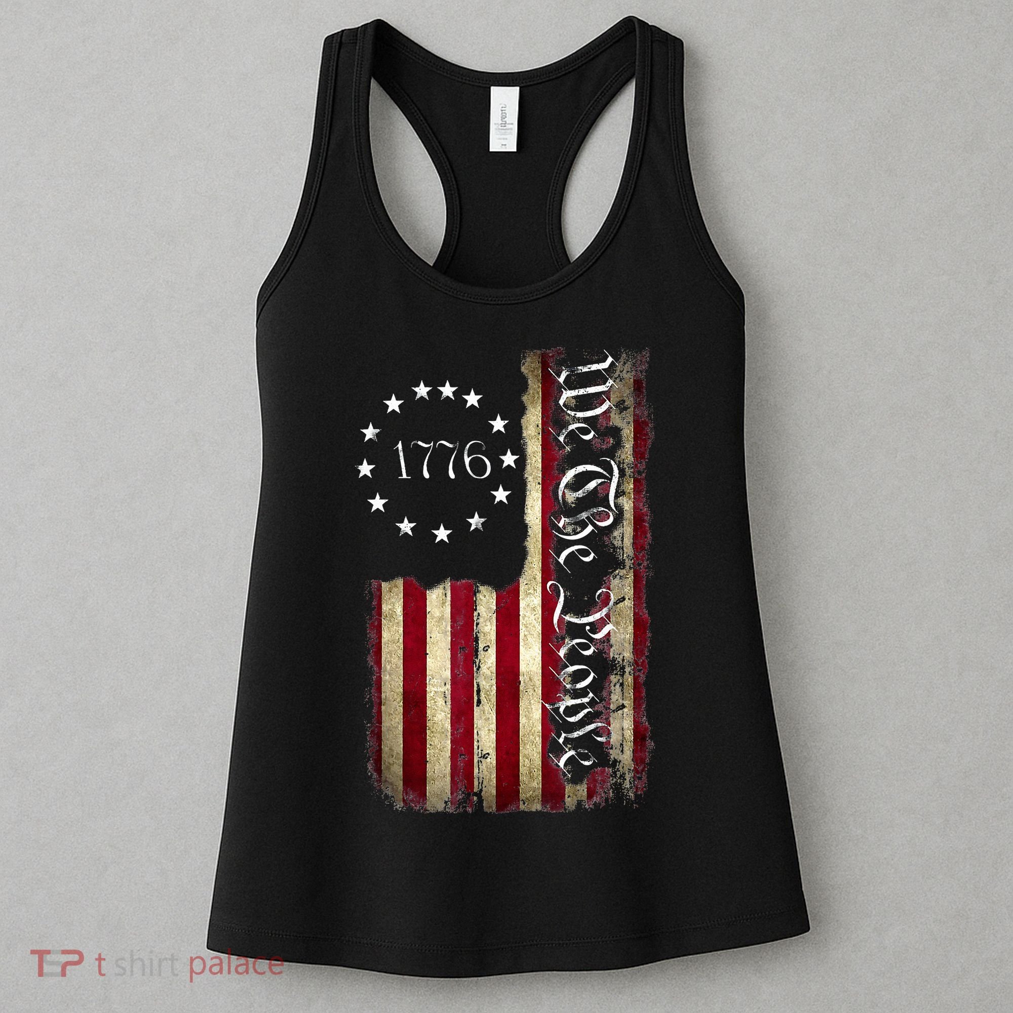 1776 We The People Patriotic American Constitution Women's Tank Top