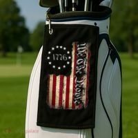 1776 We The People Patriotic American Constitution Golf Towel thumb 2