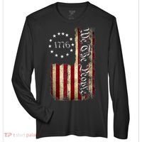 1776 We The People Patriotic American Constitution Zone Performance Long-Sleeve T-Shirt thumb 0