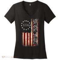 1776 We The People Patriotic American Constitution Women's V-Neck T-Shirt thumb 0