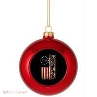 1776 We The People Patriotic American Constitution Plastic Christmas Ball Ornament thumb 0
