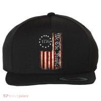 1776 We The People Patriotic American Constitution Wool Snapback Cap thumb 0