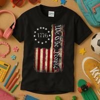 1776 We The People Patriotic American Constitution Kids T-Shirt thumb 3
