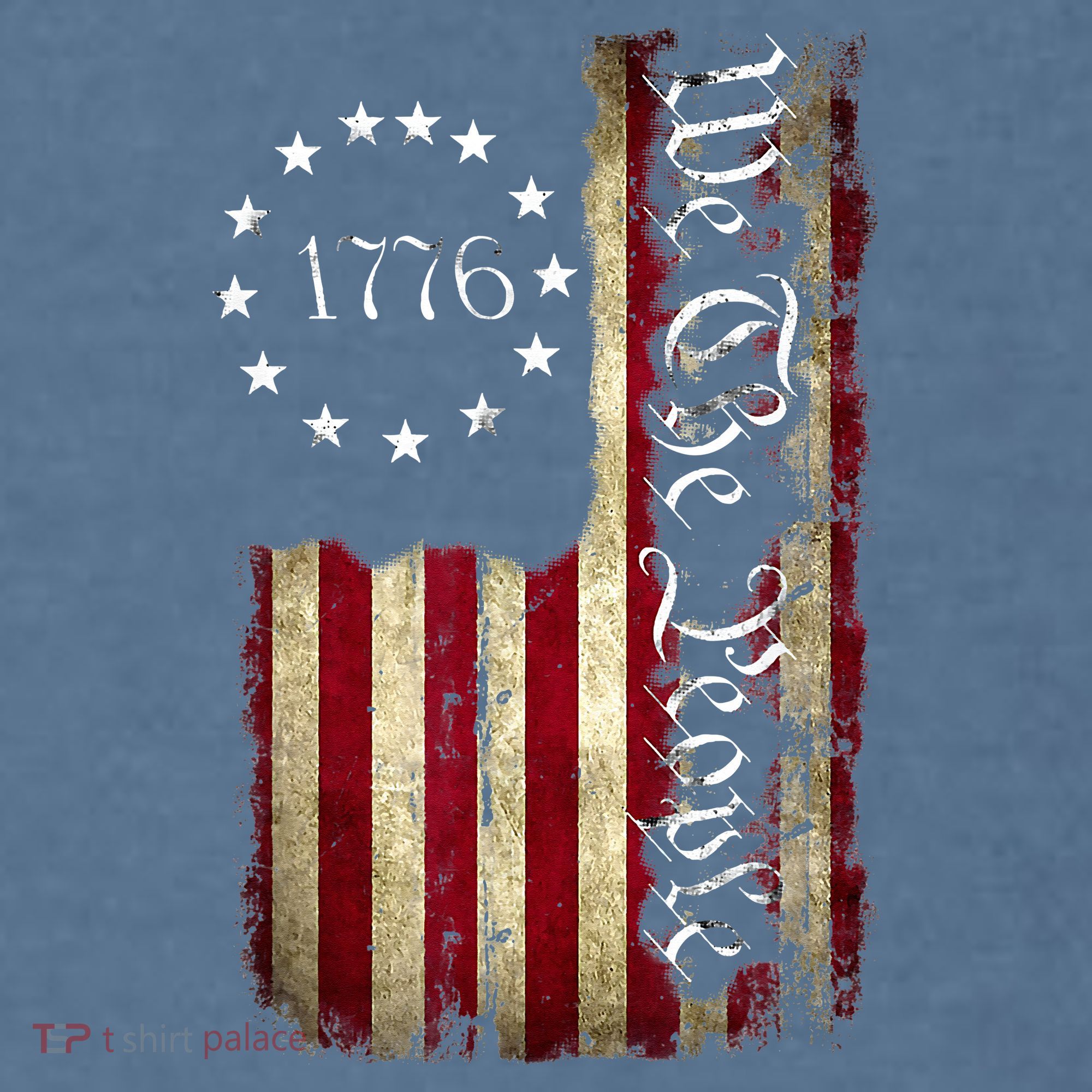 1776 We The People Patriotic American Constitution Comfort Colors Garment-Dyed Hooded Sweatshirt