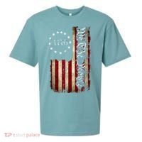 1776 We The People Patriotic American Constitution Sueded Cloud Jersey T-Shirt thumb 0