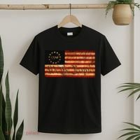 1776 We The People US Flag Visually Aged And Distressed T-Shirt thumb 2