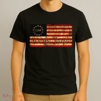 1776 We The People US Flag Visually Aged And Distressed T-Shirt thumb 3