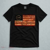 1776 We The People US Flag Visually Aged And Distressed T-Shirt thumb 5
