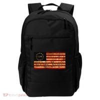 1776 We The People US Flag Visually Aged And Distressed Backpack thumb 0