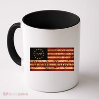 1776 We The People US Flag Visually Aged And Distressed Coffee Mug thumb 0