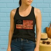 1776 We The People US Flag Visually Aged And Distressed Women's Tank Top thumb 2