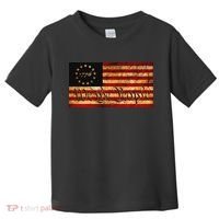 1776 We The People US Flag Visually Aged And Distressed Toddler T-Shirt thumb 0