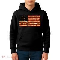 1776 We The People US Flag Visually Aged And Distressed Kids Hoodie thumb 4