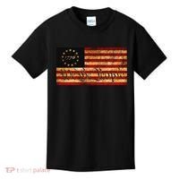 1776 We The People US Flag Visually Aged And Distressed Kids T-Shirt thumb 0